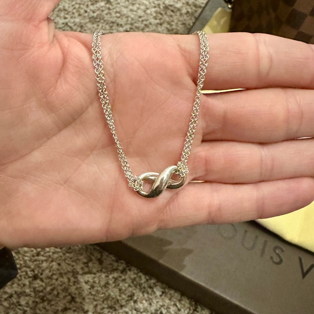 Tiffany’s Silver Infinity Necklace